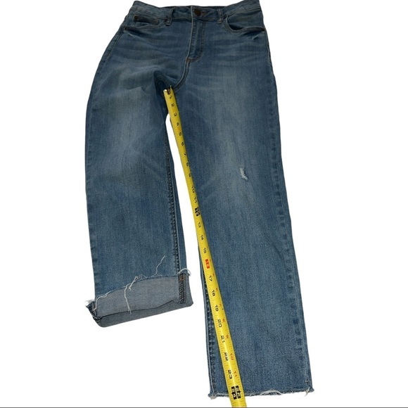 STS BLUE ALICIA MOM JEAN RAW HEM HIGH RISE WOMEN’S SIZE 28 DENIM BLUE JEANS - Picture 13 of 16